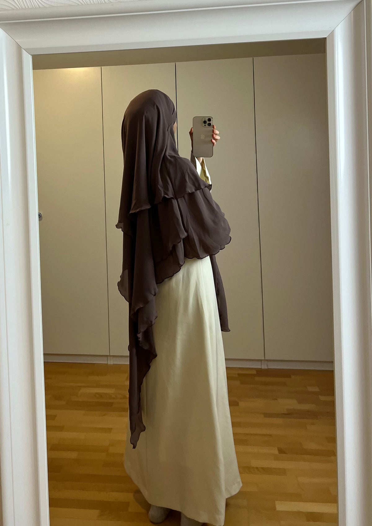 PREMIUM Khimar dreilagig - braun