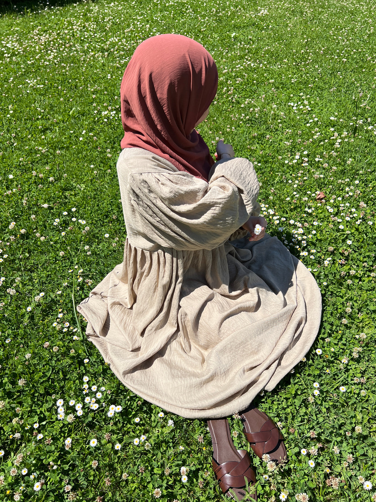 DREAMY Leinenkleid - desert
