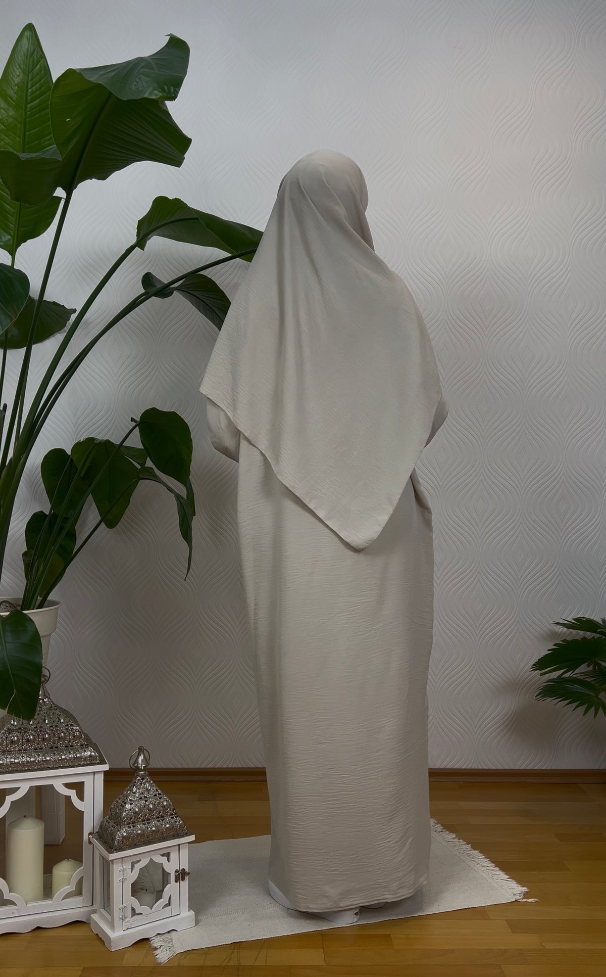 VELAYA Abaya & Khimar Set - beige