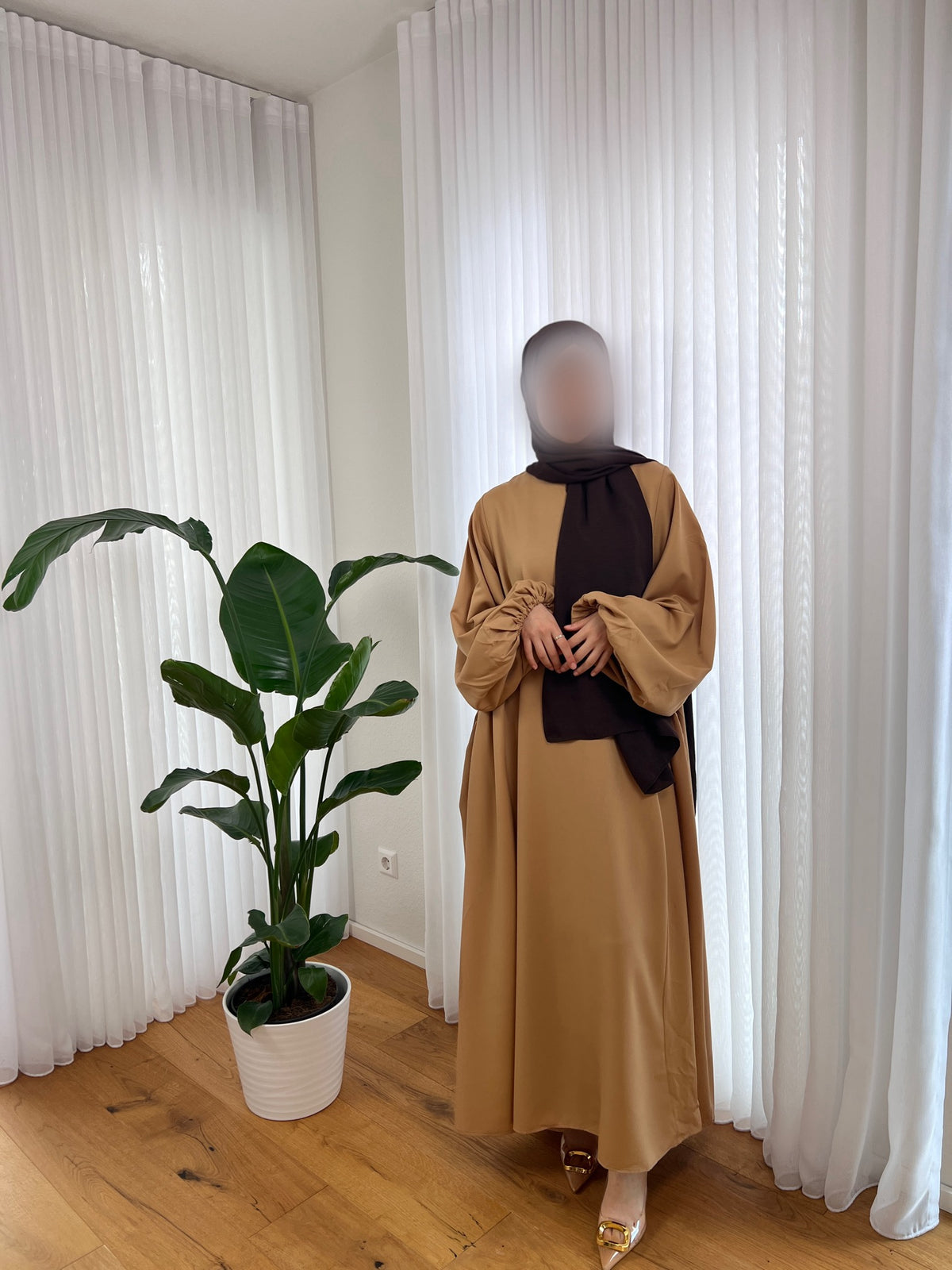 NISA Abaya - dunkelbeige