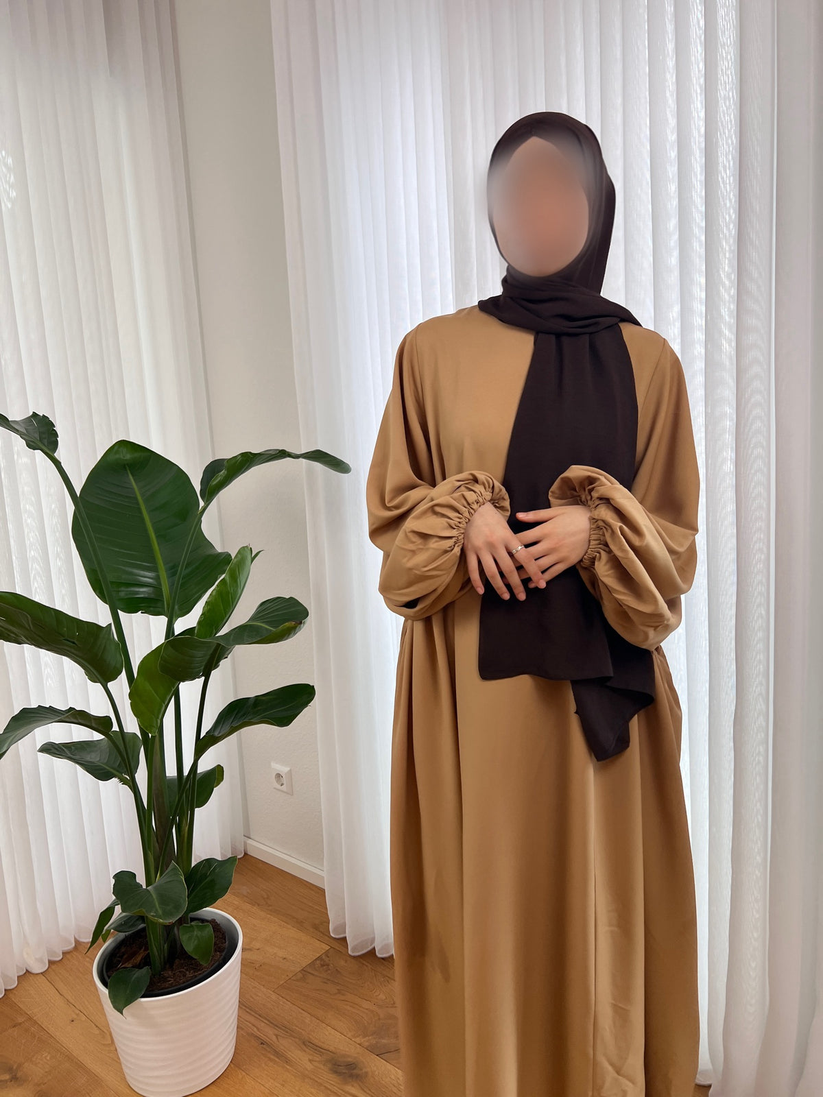 NISA Abaya - dunkelbeige